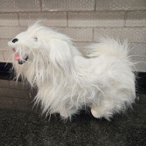 Melissa & Doug Realistic White Maltese 4858 Stuffed Plush Dog 15"